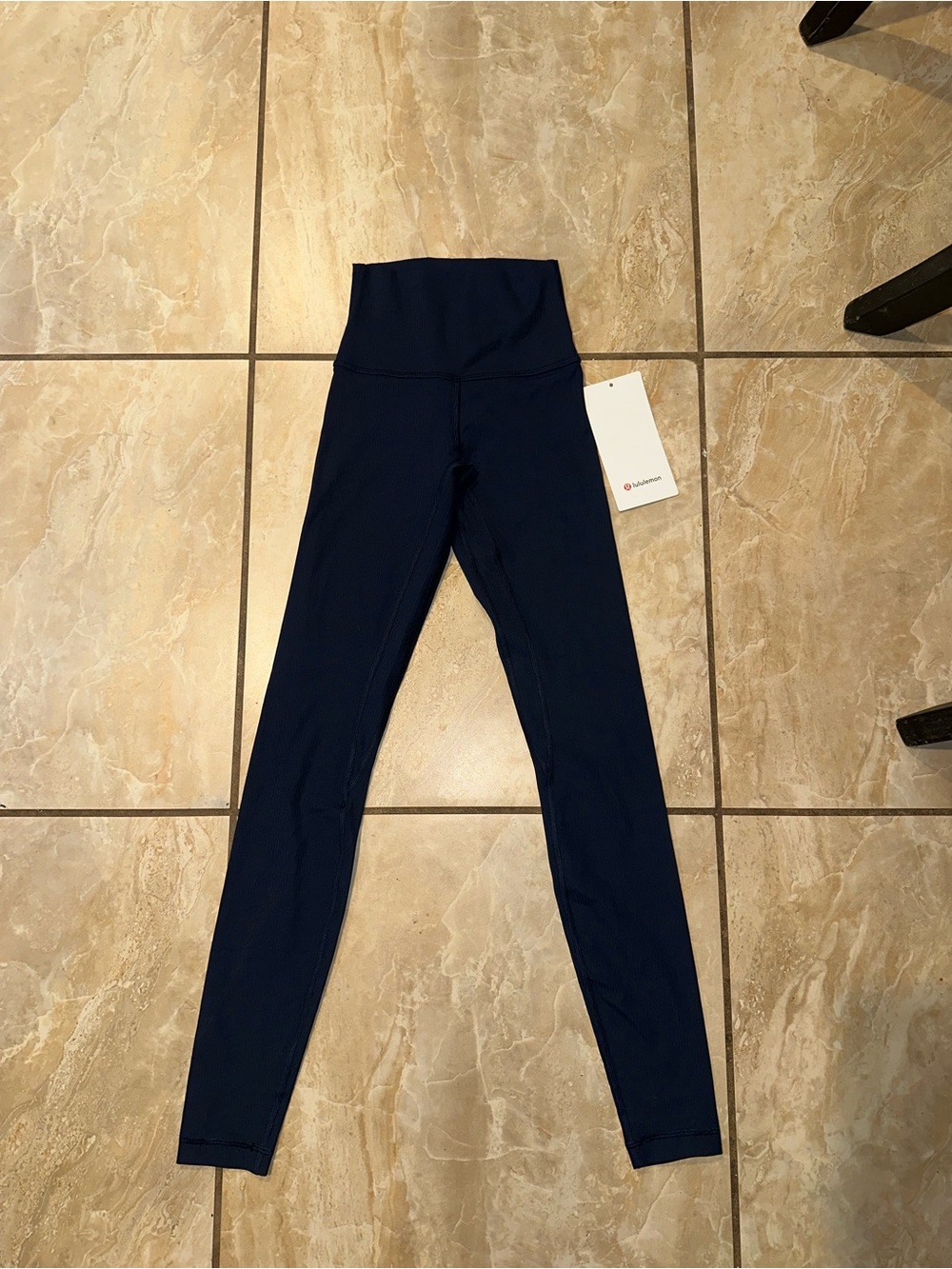 NWT True Navy Lululemon Align Ribbed Leggings Size 0